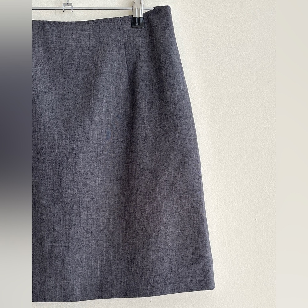 Classic Gray Pencil Skirt, Vintage 90s Juniors Casual Grey Skirt, Size 5/6 - Picture 5 of 14